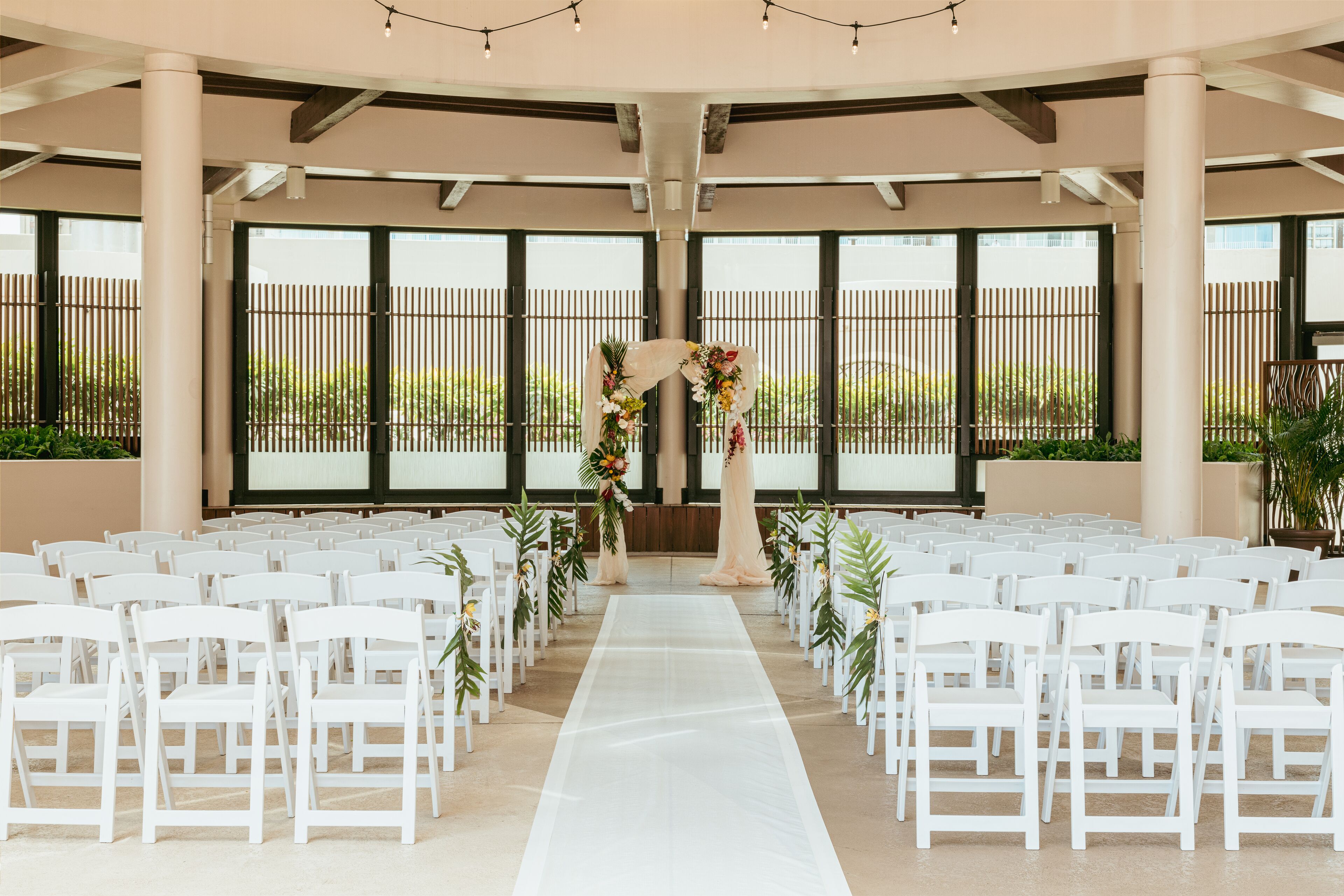 outdoor wedding area