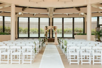 Outdoor wedding area at Prince Waikiki