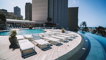 2 outdoor pools, open 7:00 AM to 10:00 PM, cabanas (surcharge)