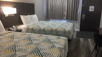 Blackout drapes, iron/ironing board, free WiFi, bed sheets