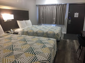 Blackout drapes, iron/ironing board, free WiFi, bed sheets