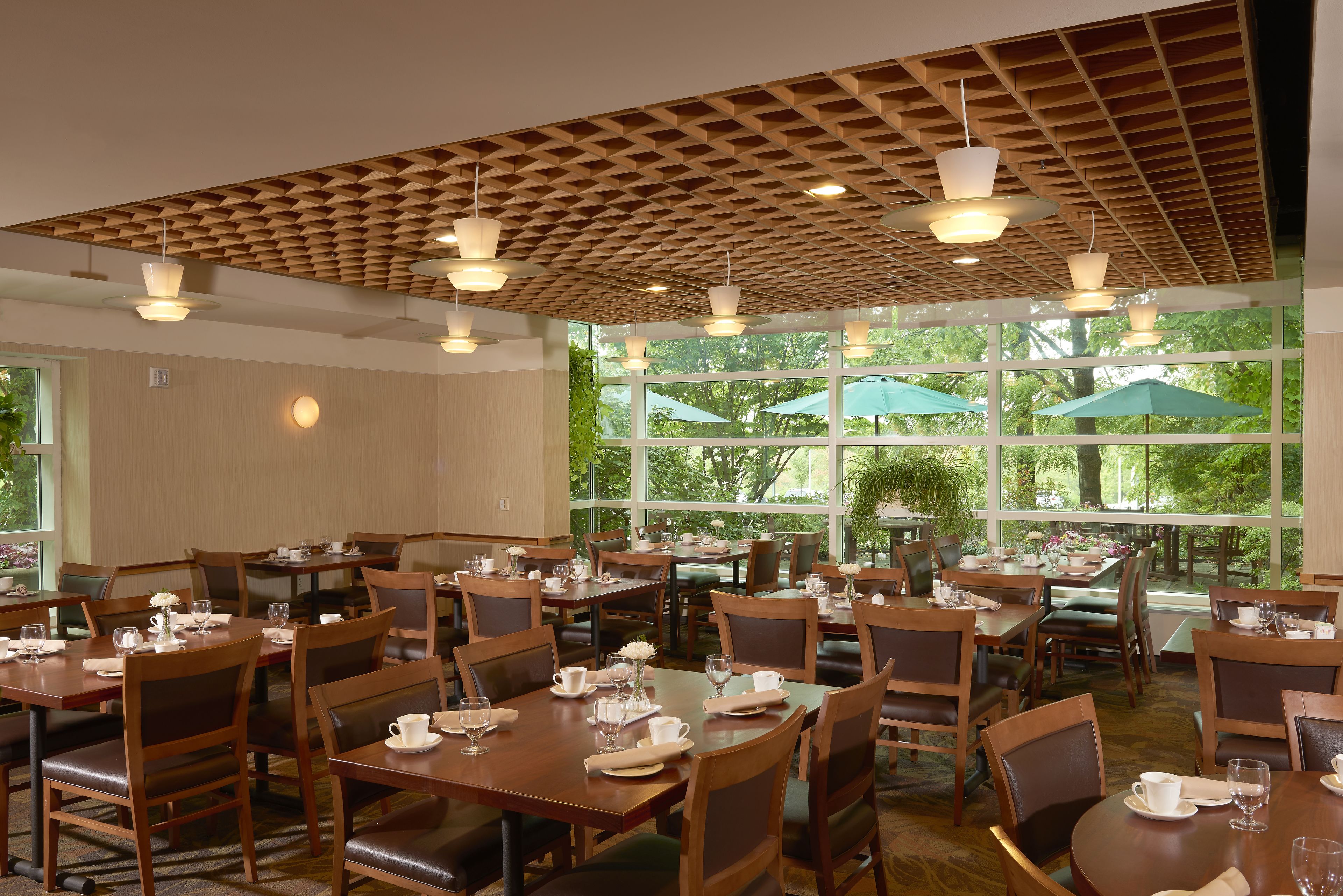 breakfast, lunch, dinner served; garden views