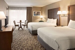 Room, 2 Double Beds, Non Smoking | In-room safe, desk, laptop workspace, blackout drapes