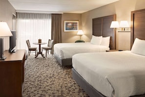 Room, 2 Double Beds, Non Smoking | In-room safe, desk, laptop workspace, blackout curtains