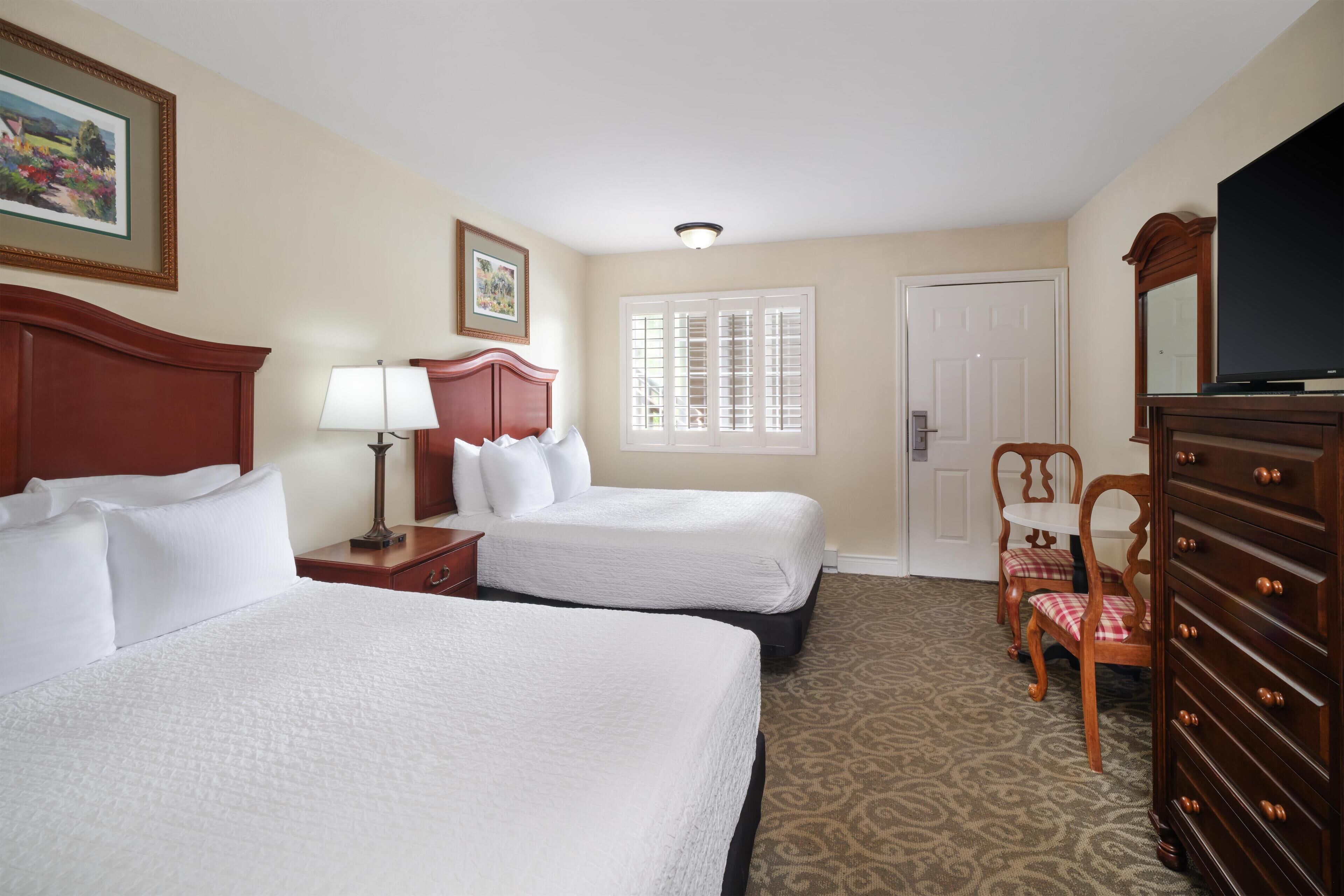 Standard Room, 2 Double Beds, Accessible, Non Smoking | Iron/ironing board, free WiFi, bed sheets