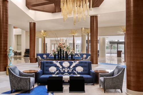 Sala de estar en el lobby