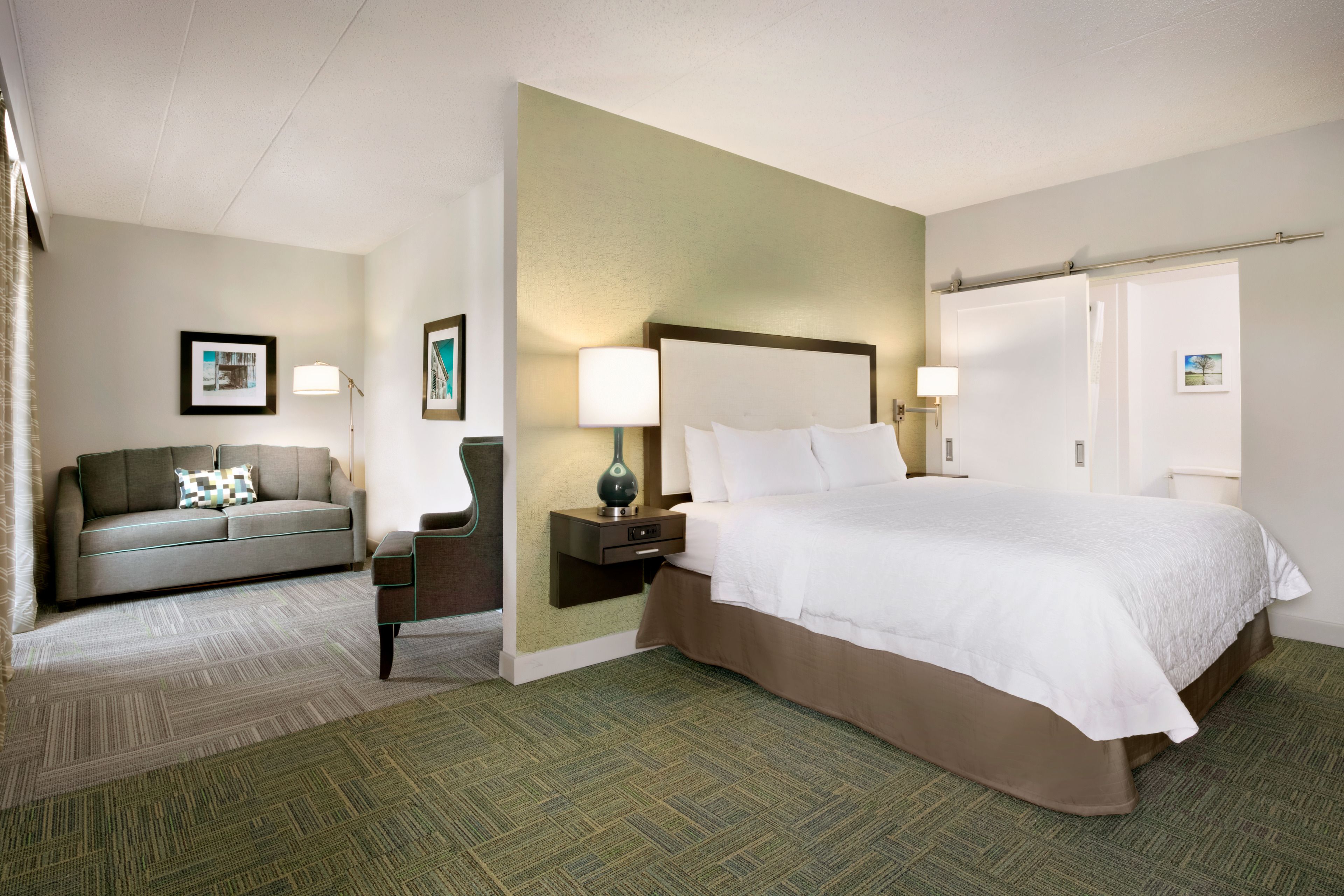 suite, 1 king bed, non smoking (mini suite) | hypo-allergenic bedding, pillow-top beds, in-room safe, desk