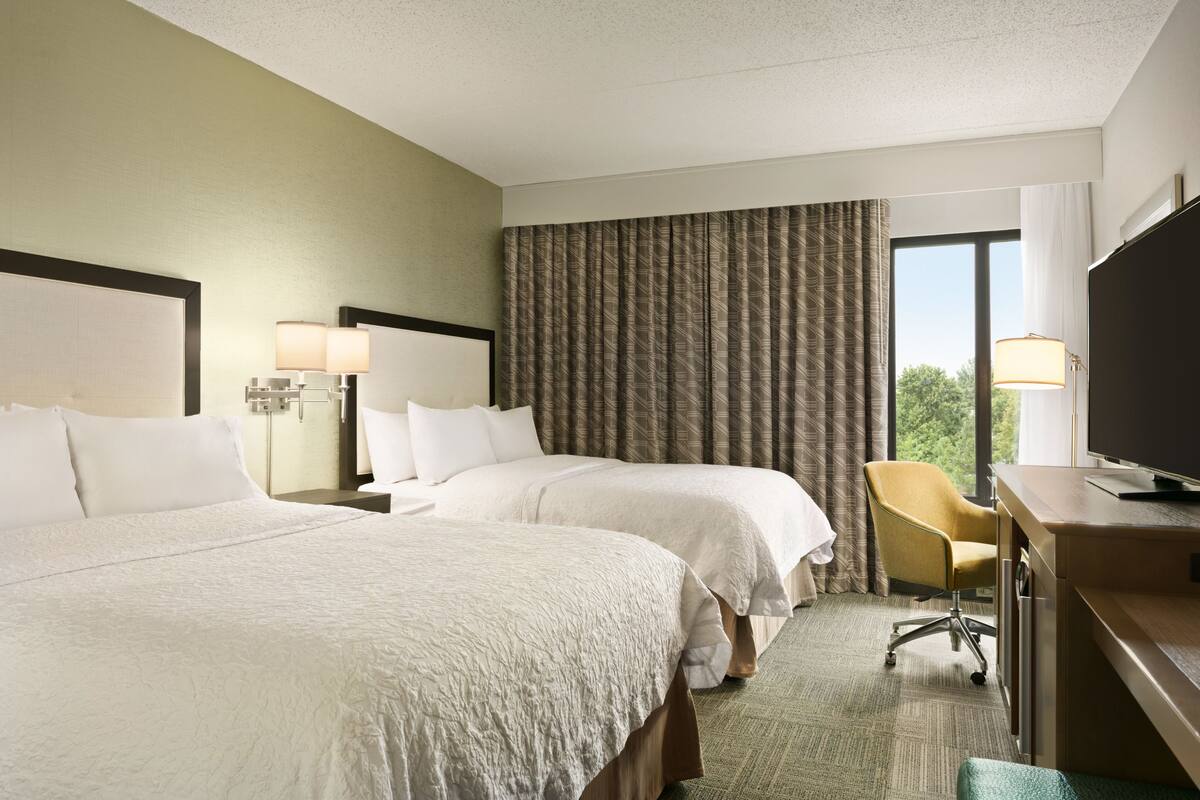Room, 2 Double Beds, Non Smoking | Hypo-allergenic bedding, pillow-top beds, in-room safe, desk