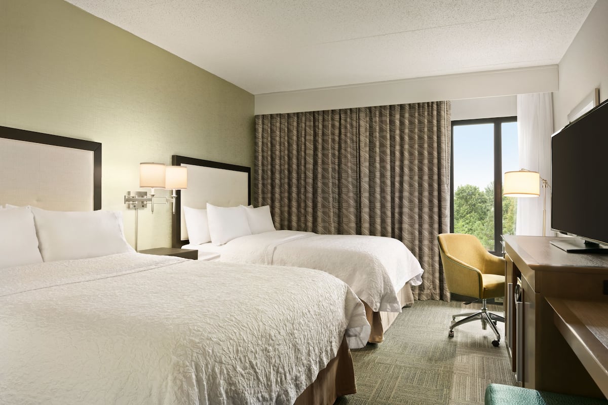 Room, 2 Double Beds, Non Smoking | Hypo-allergenic bedding, pillowtop beds, in-room safe, desk