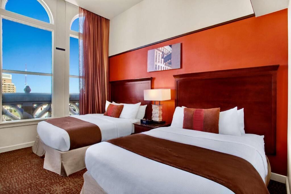Premium bedding, down duvets, in-room safe, desk