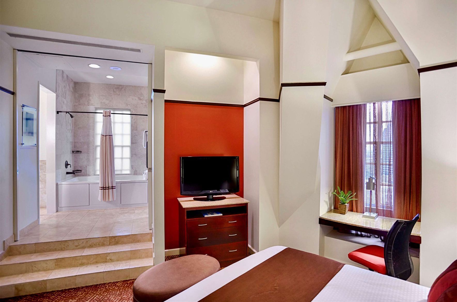 Premium bedding, down duvets, in-room safe, desk