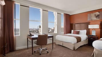 Premium bedding, down duvets, in-room safe, desk