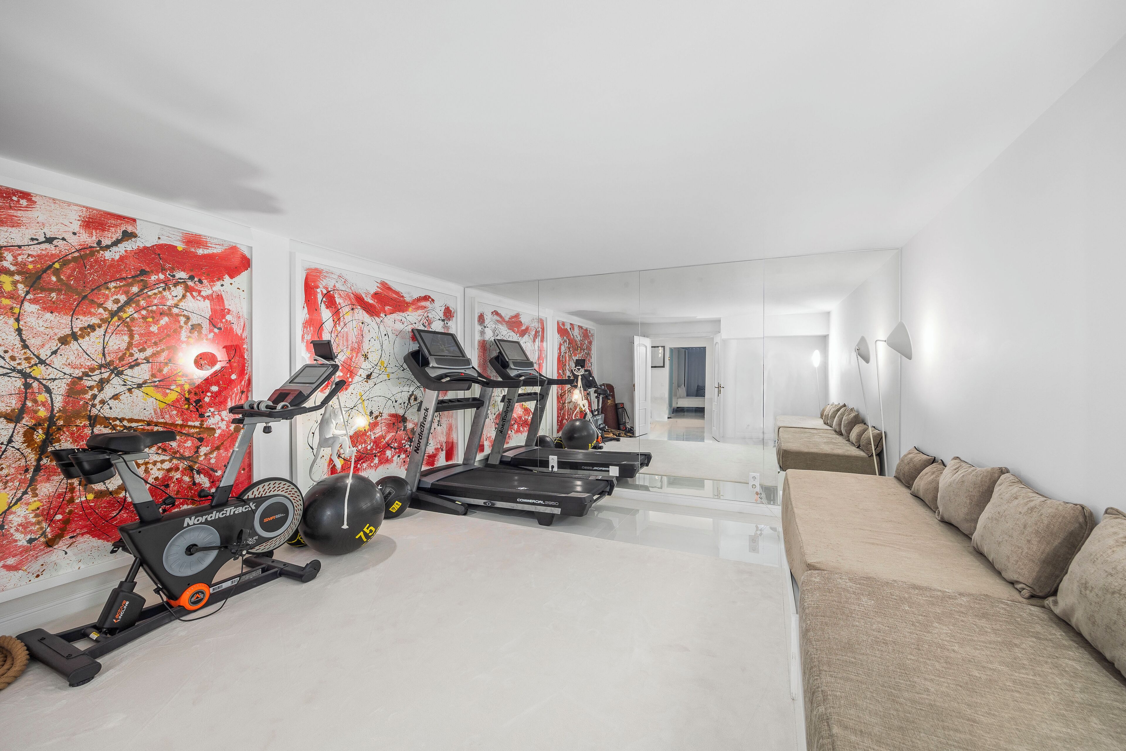 premium villa, 4 bedrooms, private pool, golf view | in-room fitness