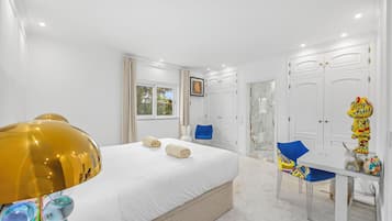 Premium Villa, 4 Bedrooms, Private Pool, Golf View | 2 bedrooms, laptop workspace, blackout drapes, iron/ironing board