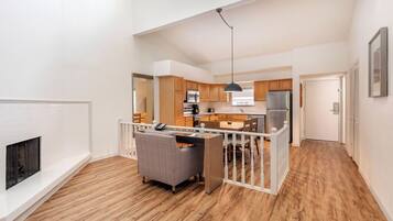 Condo, 2 Bedrooms, Kitchen | Living area | TV, DVD player