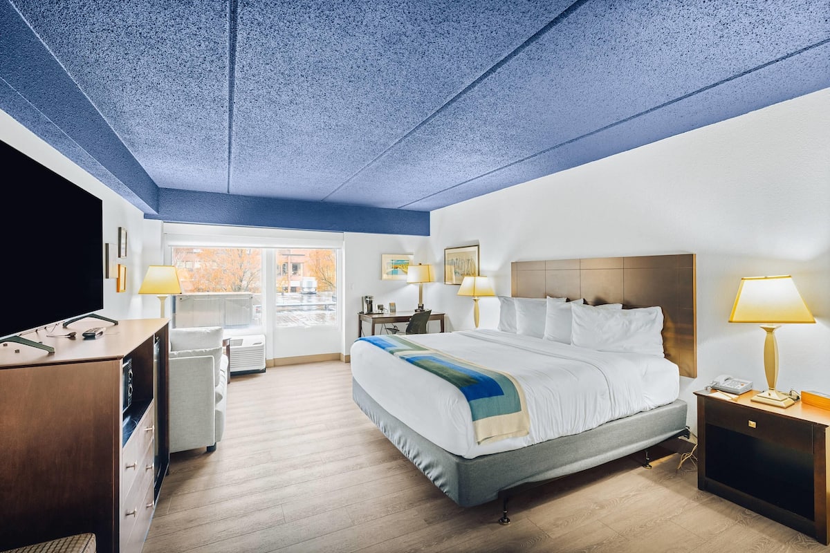 Habitación, 1 cama King size, con acceso para personas discapacitadas (Transfer Shower) | Ropa de cama hipoalergénica y escritorio