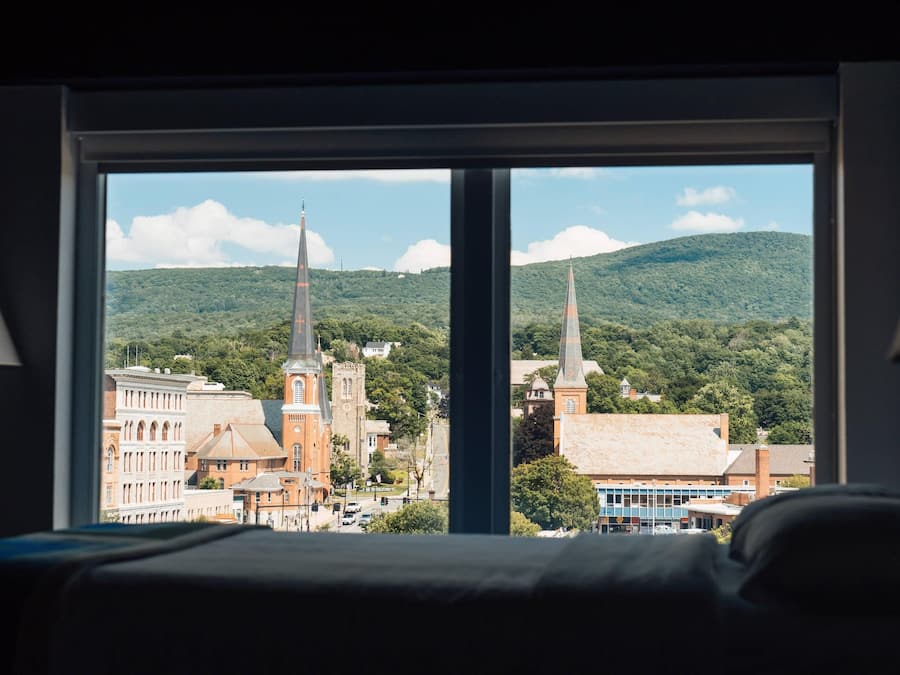 Allergitestet sengetøy, skrivebord og skrivebord for bærbar PC