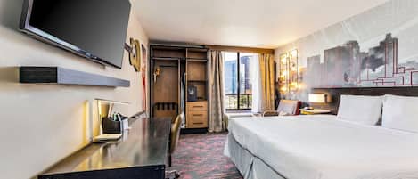 Standard Room, 1 King Bed, Non Smoking, Refrigerator & Microwave (with Sofabed) | In-room safe, desk, laptop workspace, blackout curtains