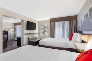Standard Room, 2 Queen Beds, Accessible, Non Smoking | In-room safe, desk, laptop workspace, blackout drapes