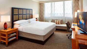 In-room safe, desk, laptop workspace, blackout drapes