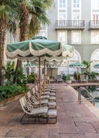 Outdoor pool, free cabanas, pool umbrellas