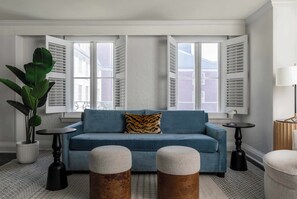 Presidential Suite, 1 King Bed, Hot Tub, Courtyard View (DeLille Presidential Suite) | Premium bedding, down comforters, in-room safe, laptop workspace