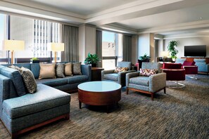 Premium bedding, down comforters, pillowtop beds, in-room safe