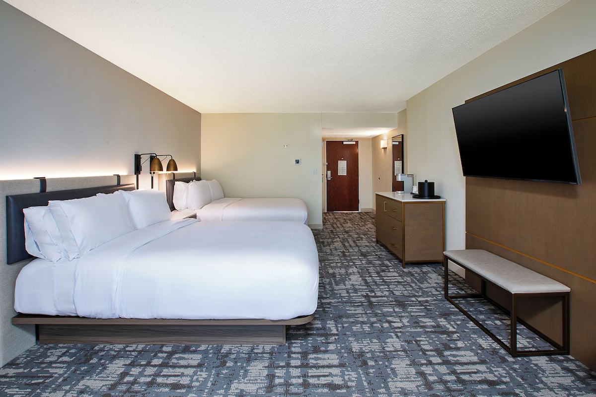 Pillow-top beds, in-room safe, desk, laptop workspace
