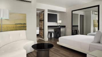 1 bedroom, hypo-allergenic bedding, down duvets, memory-foam beds