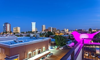 View from property looking out at The Clarendon Hotel and Spa