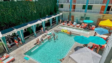 Outdoor pool, pool cabanas (surcharge), pool loungers