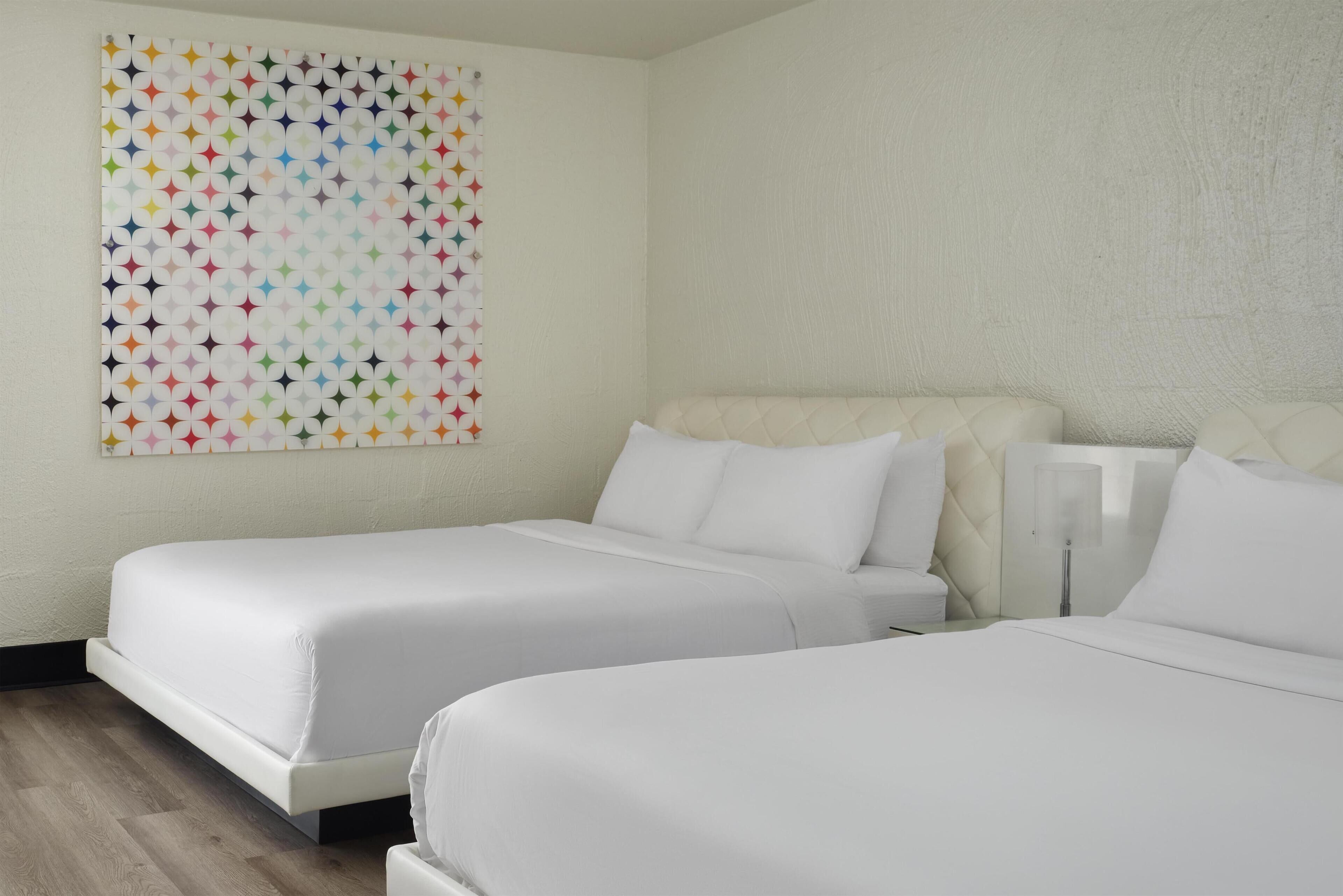 1 bedroom, hypo-allergenic bedding, down comforters, memory foam beds