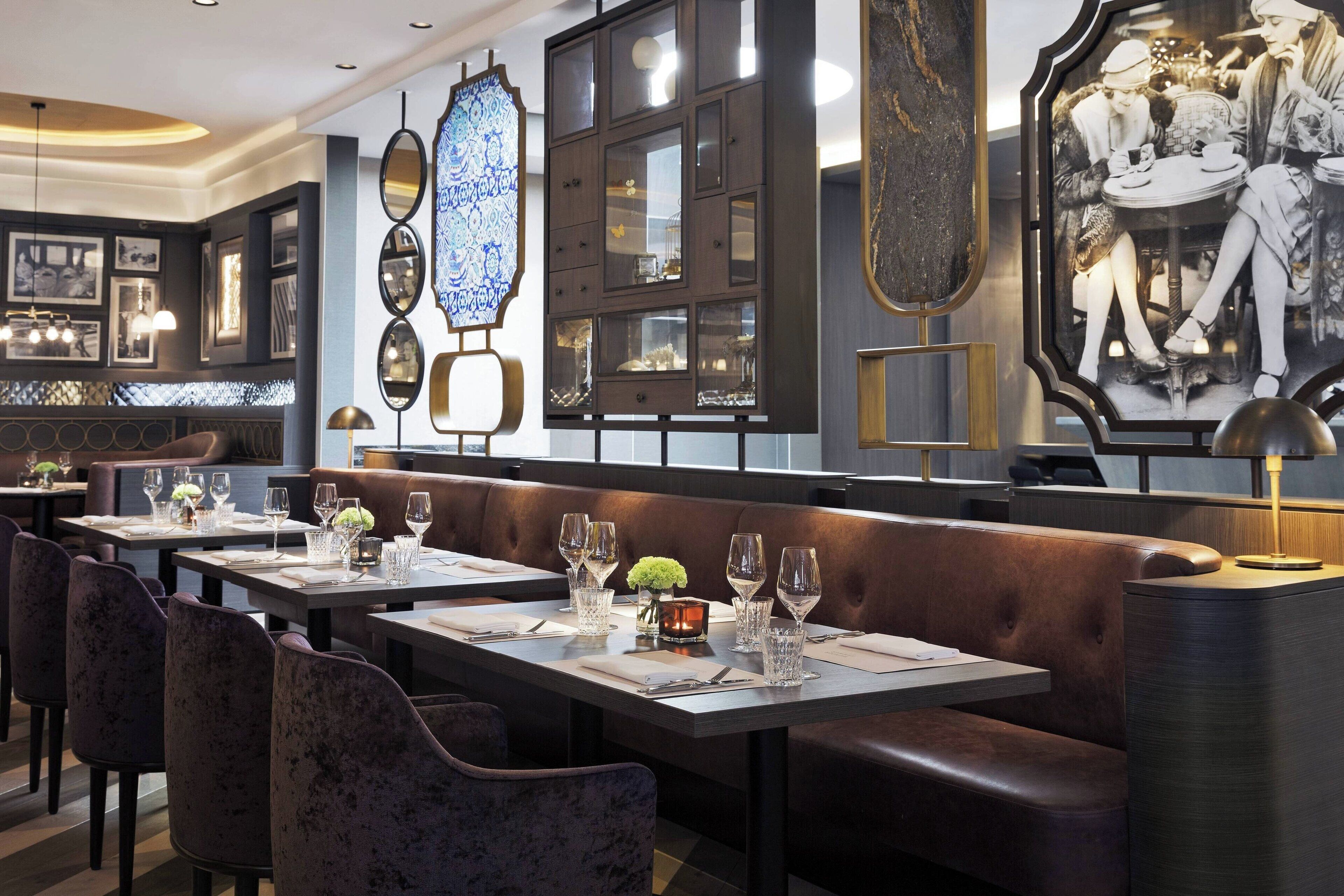 breakfast, lunch, dinner served; international cuisine