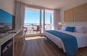 Chambre Double Premium, balcon, vue partielle sur la mer