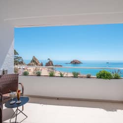Premium tweepersoonskamer, balkon, uitzicht op zee | Uitzicht vanuit de kamer