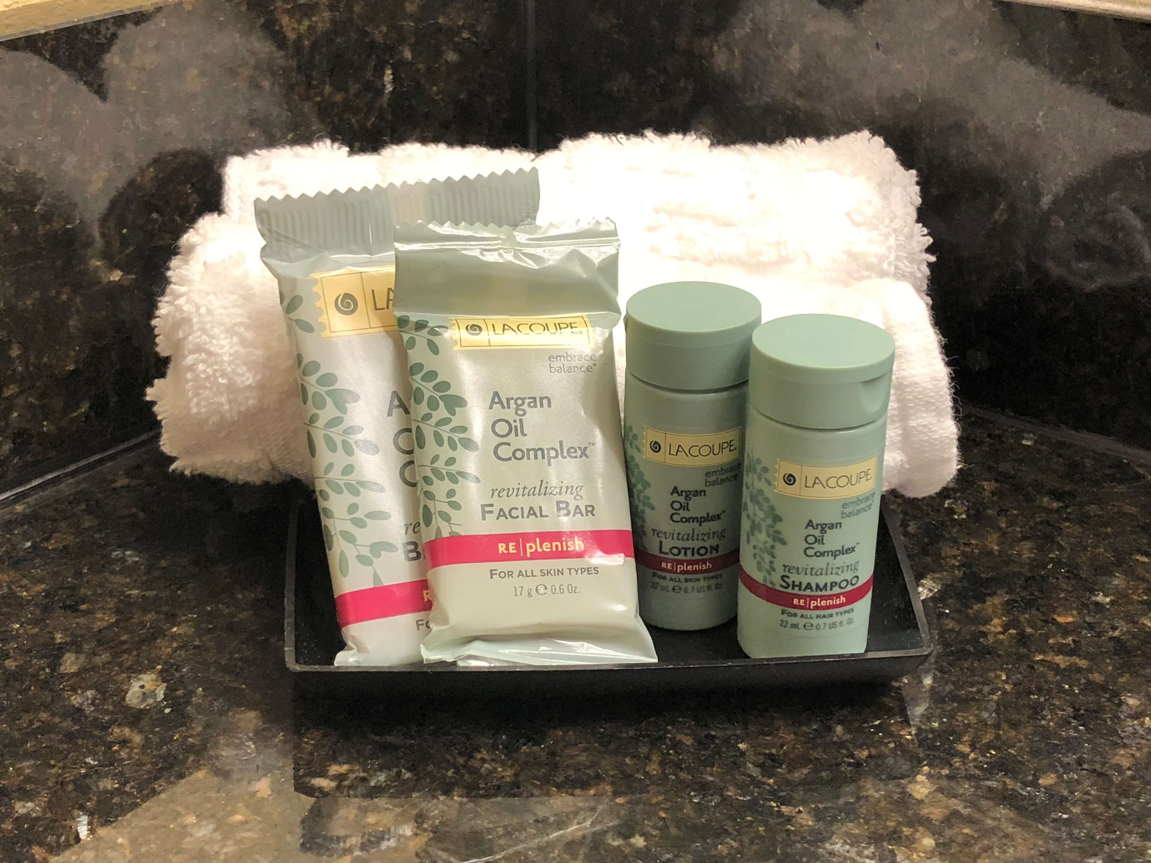 standard room, 2 double beds, accessible, refrigerator & microwave (walk-in shower) | bathroom | combined shower/bathtub, eco-friendly toiletries, hair dryer, towels