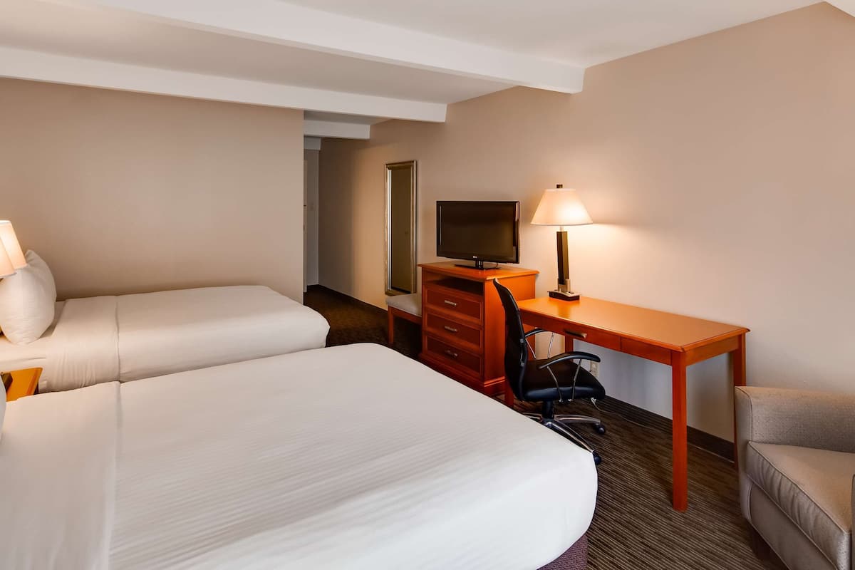 desk, blackout curtains, iron/ironing board, free wifi