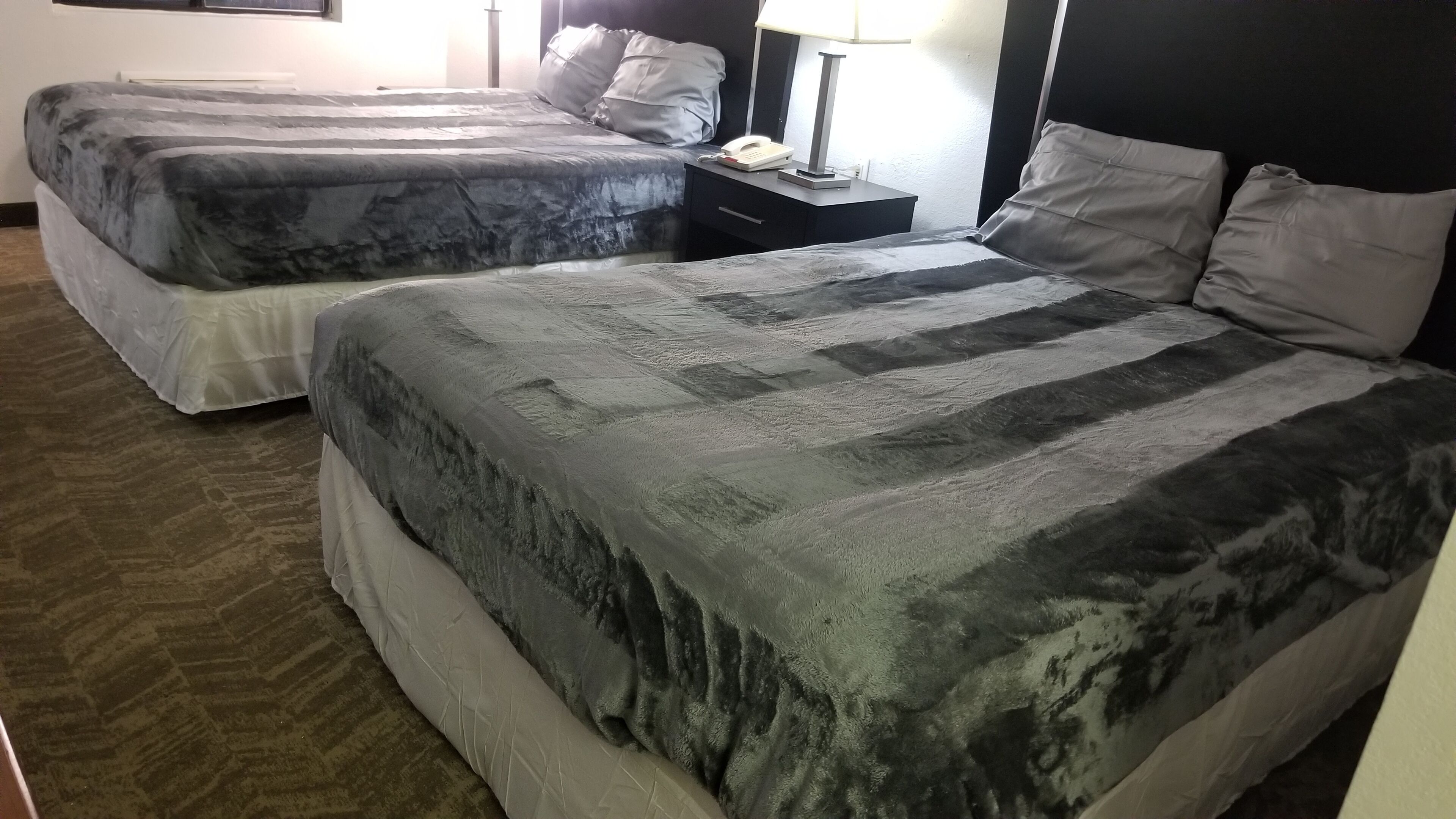 Double Room, 2 Queen Beds | Iron/ironing board, free WiFi, bed sheets