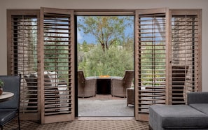 Studio Suite with Firepit | Hypo-allergenic bedding, in-room safe, desk, iron/ironing board - Rancho Bernardo Inn (San Diego)