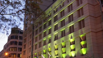 Vue depuis lâhĂ©bergement