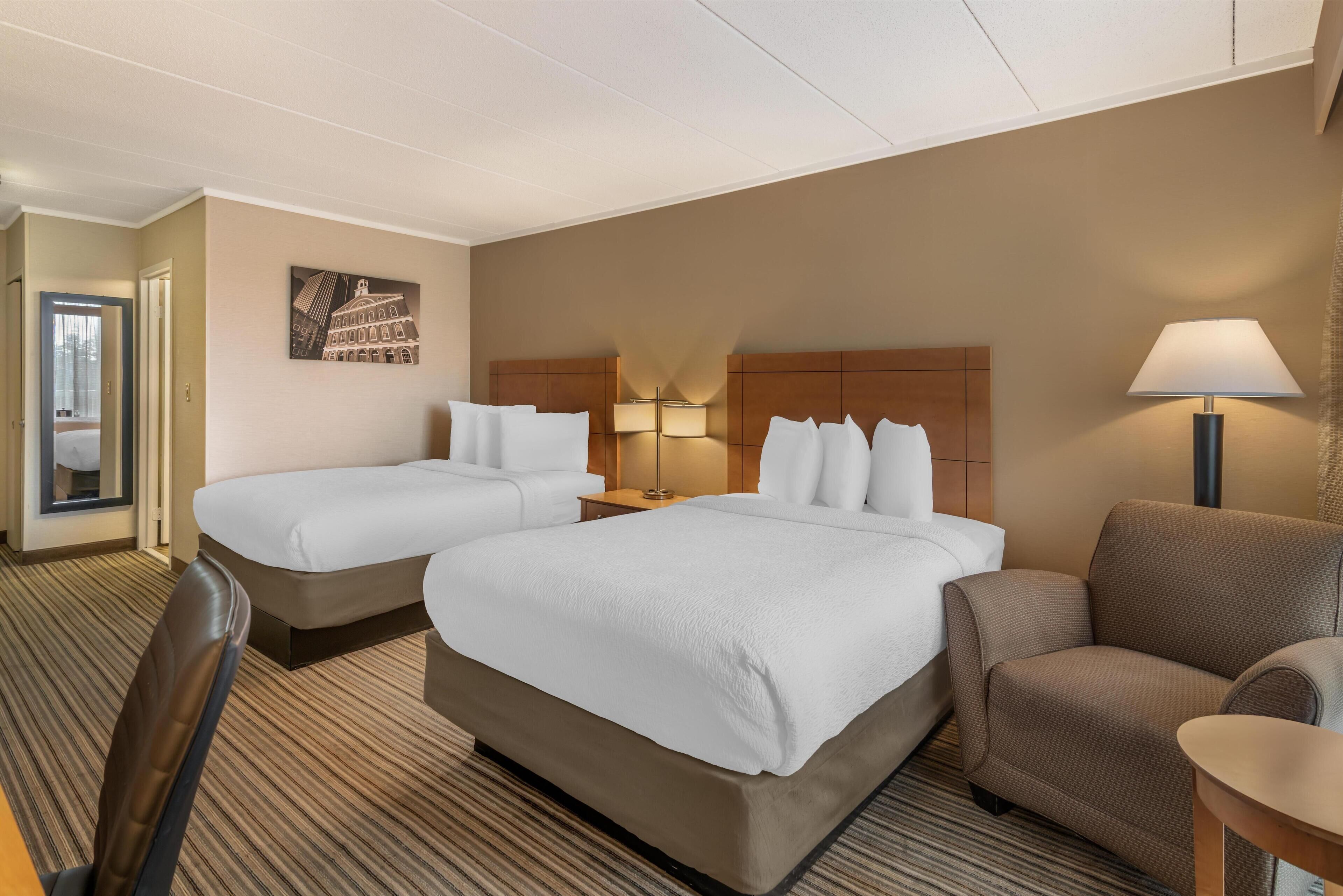 Standardzimmer, 2 Doppelbetten, Nichtraucher, Balkon