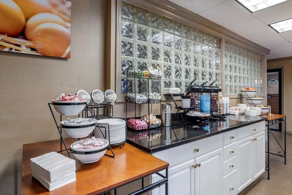 Free daily self-service breakfast 