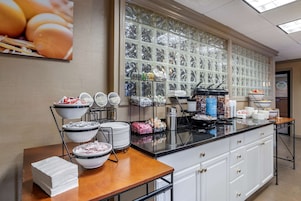 Free daily self-serve breakfast