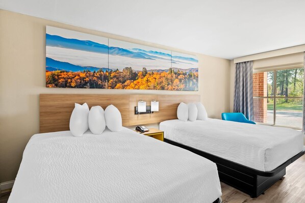 Standard Double Room, Non Smoking | In-room safe, desk, laptop workspace, iron/ironing board
