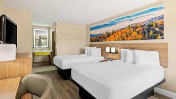 Standard Double Room, Non Smoking | In-room safe, desk, laptop workspace, iron/ironing board