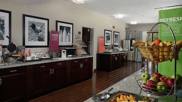 Free daily buffet breakfast
