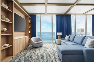 Penthouse, 1 Bedroom, Ocean View (Penthouse Apartment) | In-room safe, desk, laptop workspace, blackout drapes