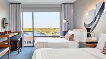 Deluxe Room, 2 Queen Beds, Non Smoking | Premium bedding, down comforters, pillowtop beds, in-room safe