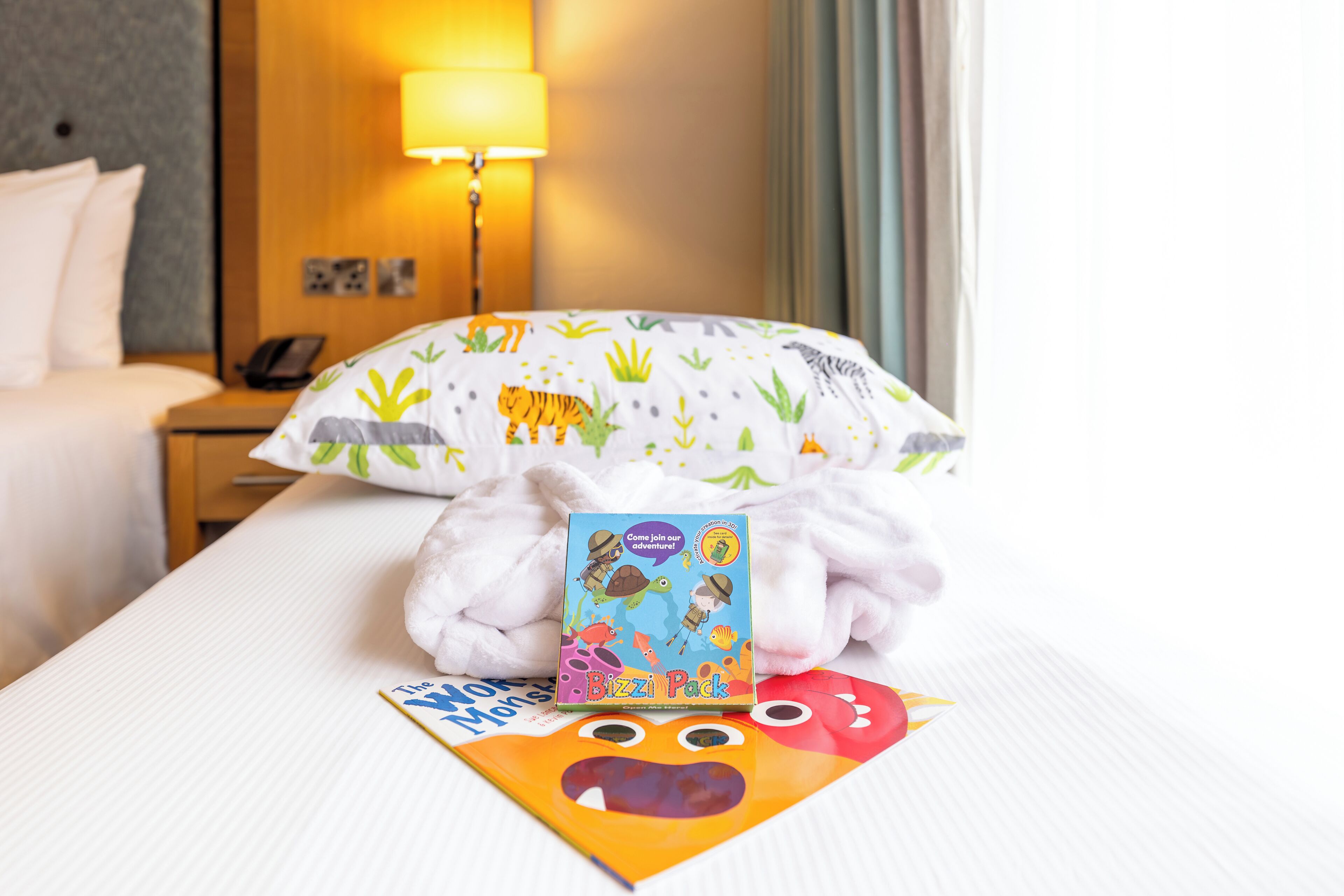 Family Triple Room, 2 Single Beds | In-room safe, desk, laptop workspace, blackout curtains