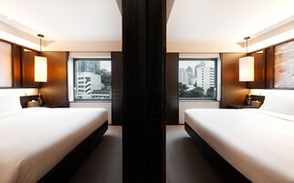In-room safe, desk, blackout curtains, iron/ironing board (on request)